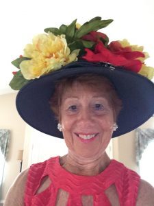 Woman with Kentucky Derby hat