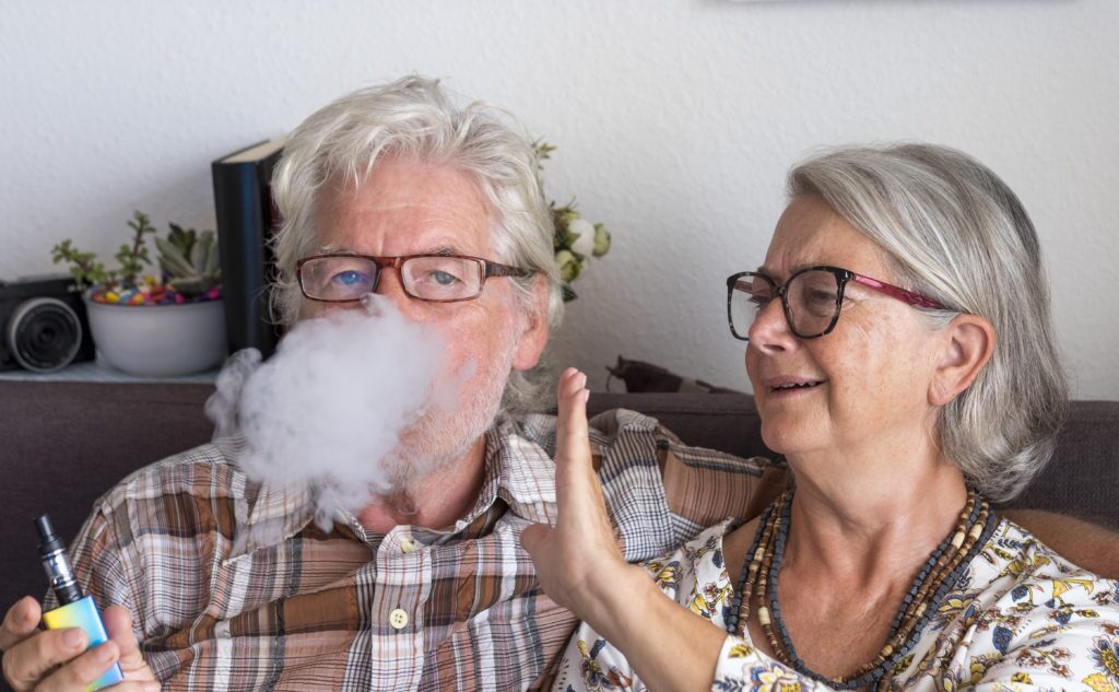 senior citizens smoking cannabis