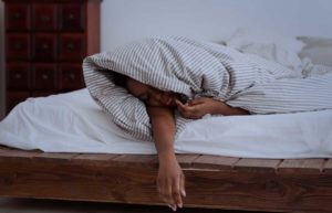 Depressed Girl In bed