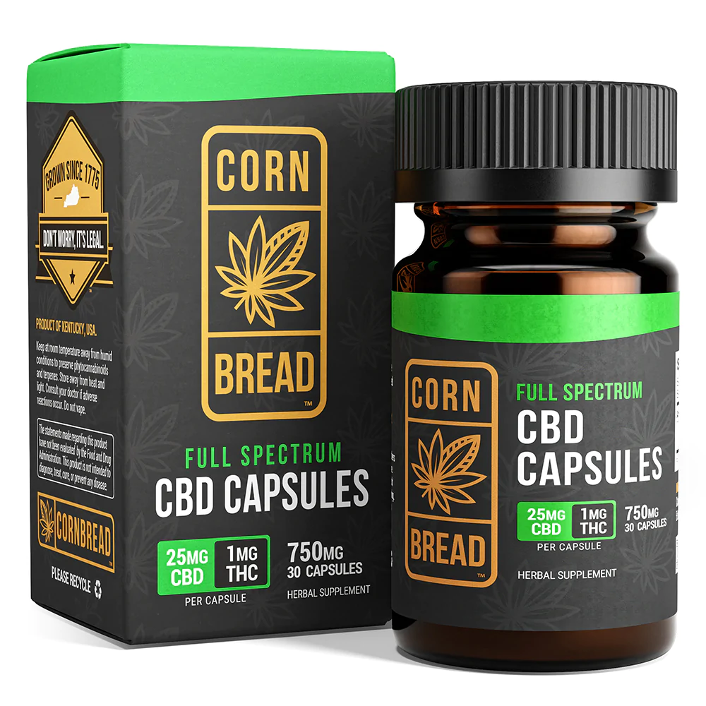 Cornbread Hemp – Full Spectrum CBD Capsules