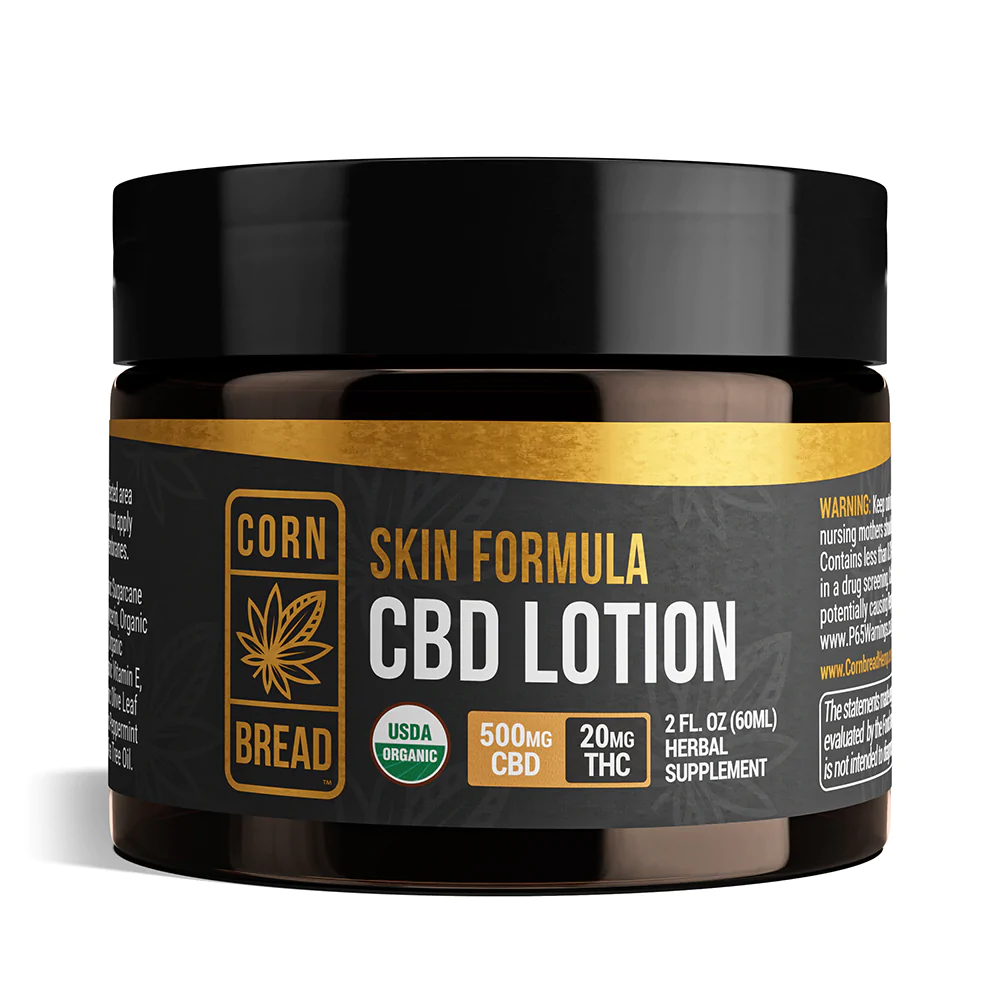 Cornbread Hemp – CBD Lotion Skin Formula