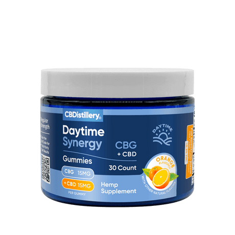 Daytime Synergy Gummies – 15mg CBG + 15mg CBD – Orange – 30ct