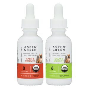 Aspen Green's Small Dogs Calm & Mobility USDA Certified Organic Full Spectrum CBD Oil